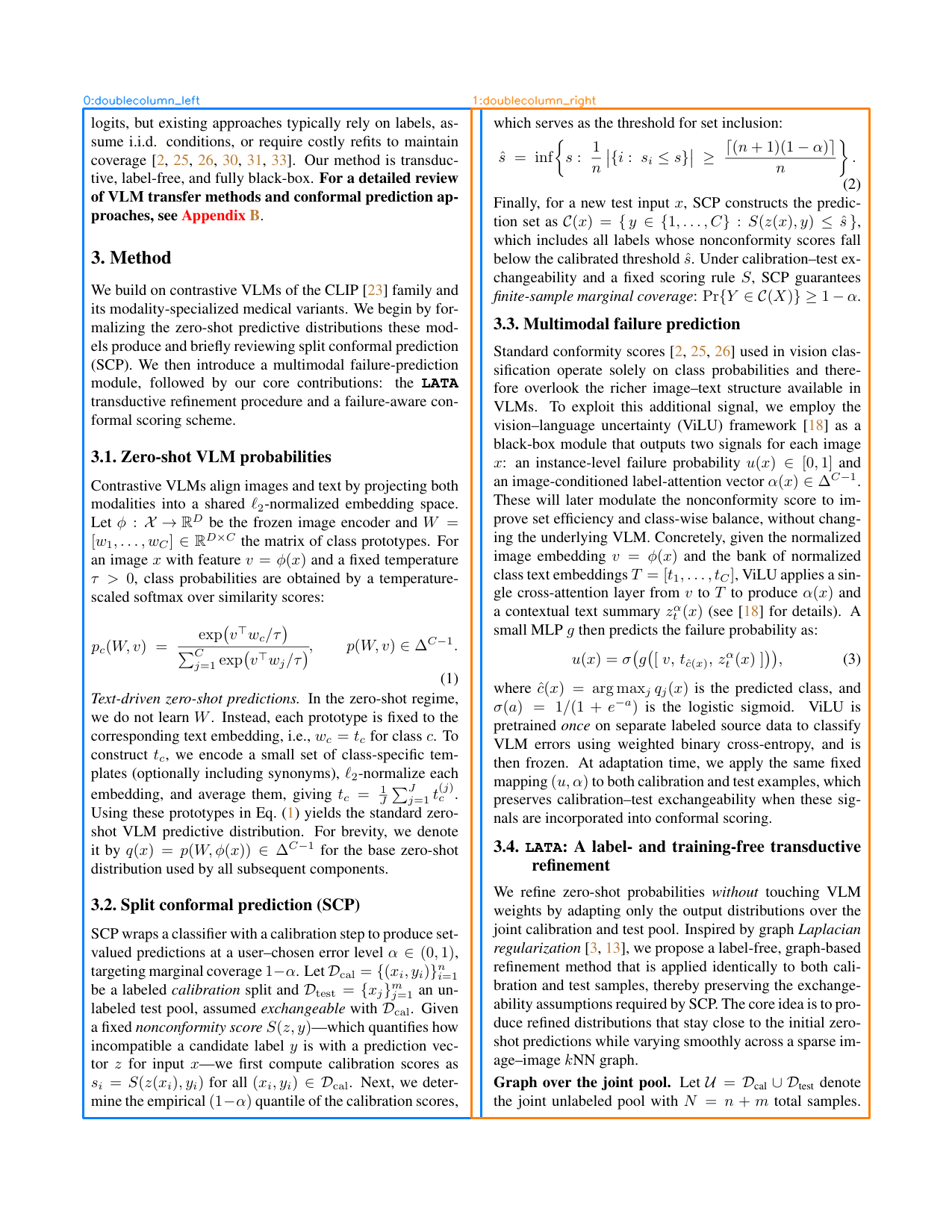Two-column page detection